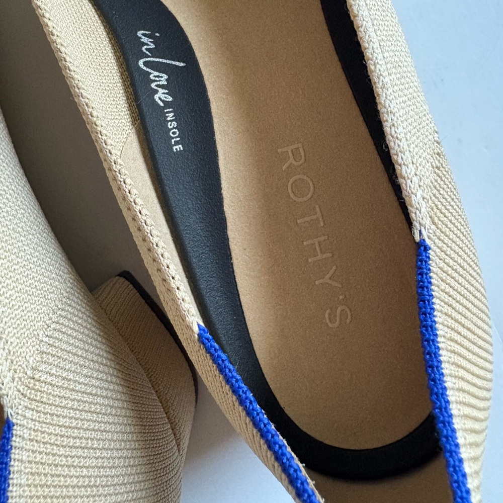 Rothy’s The High Point Heeled Shoe | Sandstone Beige NEW - Picture 12 of 16